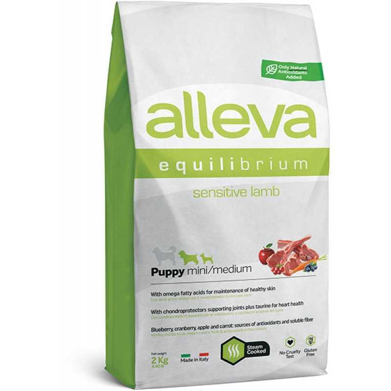 Купить Alleva Equilibrium Сенситив Ягненок корм для щенков и беременных сук мелких и средних пород 2 кг Alleva в Калиниграде с доставкой (фото)