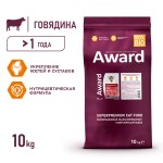 Купить Сухой корм AWARD Indoor Big cats с говядиной, курицей и брокколи для домашних кошек крупных пород, 10кг AWARD в Калиниграде с доставкой (фото 1)