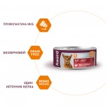 Купить Беззерновые монобелковые консервы AWARD для взрослых кошек паштет из говядины со шпинатом, 100г AWARD в Калиниграде с доставкой (фото 1)