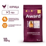 Купить Сухой корм AWARD Urinary для кошек при МКБ, курица с клюквой, цикорием и рыбьим жиром, 10кг AWARD в Калиниграде с доставкой (фото 1)