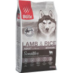 Купить Blitz Sensitive с ягнёнком и рисом сухой корм для взрослых собак всех пород 15 кг Blitz в Калиниграде с доставкой (фото)