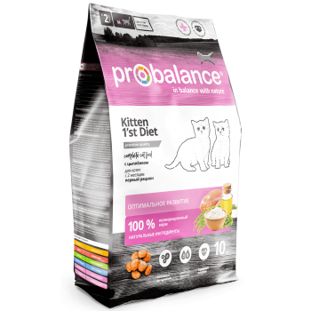 Сухой корм для котят Probalance 1st Diet Kitten, на мясе цыпленка, 10 кг