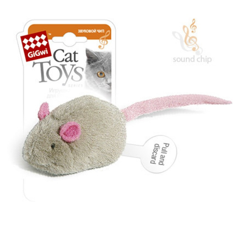 GiGwi игрушка для кошек, мышка с электронным чипом