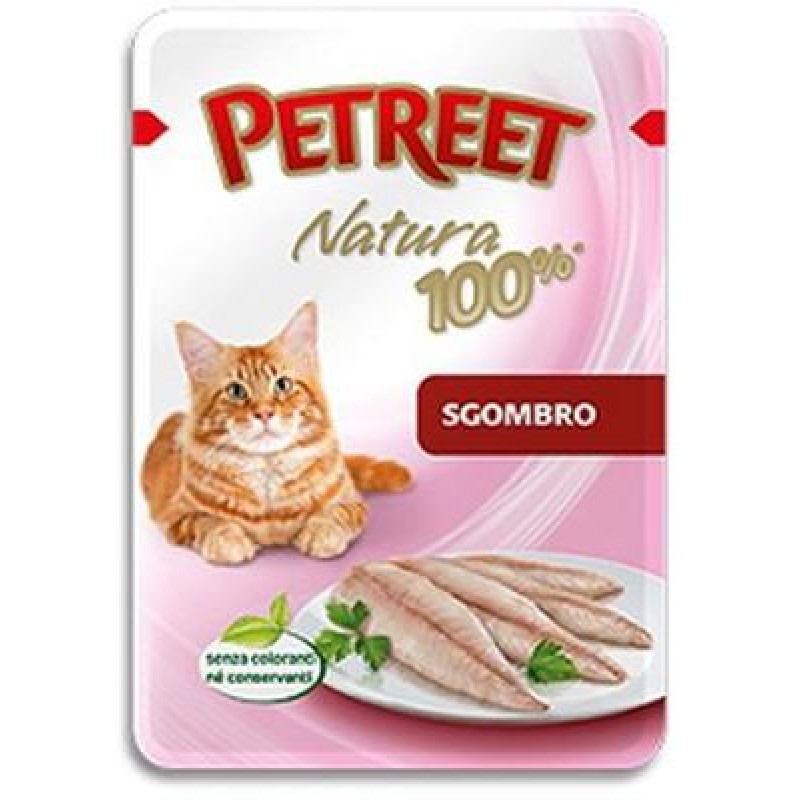 Petreet Natura 100% Паучи для кошек Макрель