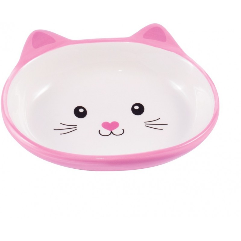 Купить КерамикАрт миска керамическая для кошек 160 мл Мордочка кошки розовая КерамикАрт в Калиниграде с доставкой (фото)