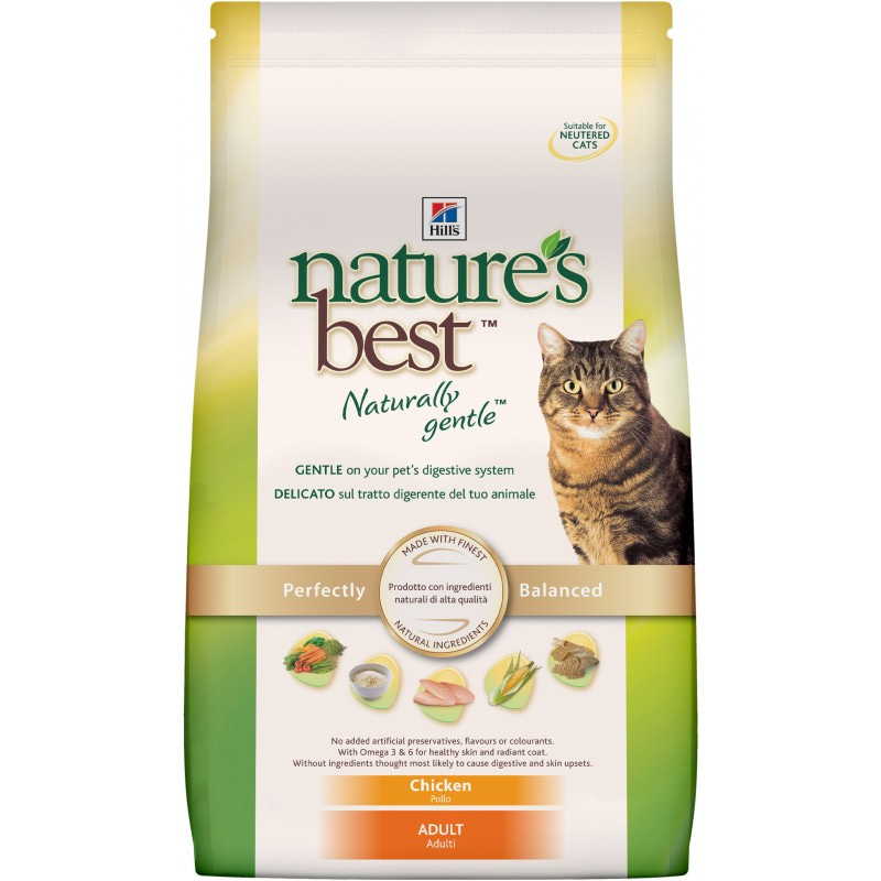Сухой корм Hill's Nature's Best Feline Adult Chicken dry Хиллс для взрослых кошек с курицей и овощами Nature's Best (Хилс NB) 2 кг