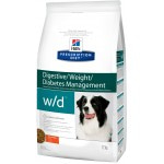 Сухой диетический корм для собак Hill's Prescription Diet w/d Digestive при поддержании веса и сахарном диабете, с курицей 10 кг