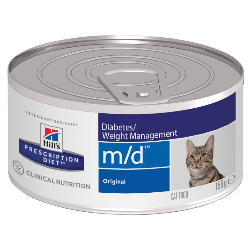 HILLS Prescription Diet m/d Diabetes/Weight Management диетический корм для кошек при сахарном диабете консервированный 156г