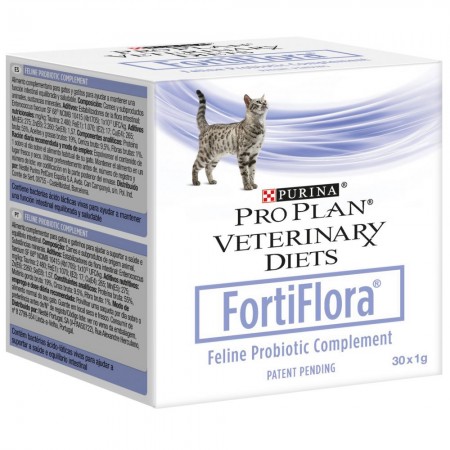 Pro Plan Veterinary Diets FortiFlora пробиотик для кошек, поддержание баланса микрофлоры, 30х1 г