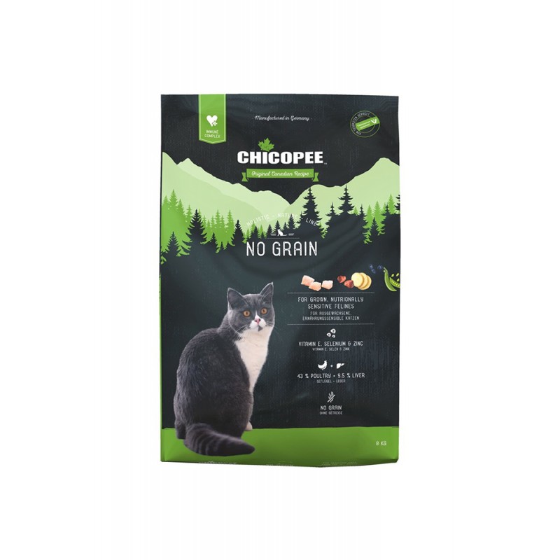 Сухой корм для кошек Chicopee (Чикопи) HNL Holistic Nature Line Cat No Grain беззерновой для кошек 1,5 кг