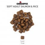 Сухой корм супер-премиум класса Chicopee (Чикопи) CNL Classic Nature Line Adult Soft Salmon & Rice полувлажный рацион с лососем и рисом для взрослых собак всех пород 2 кг