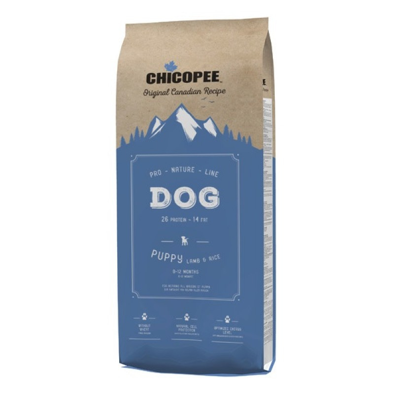 Chicopee Pro Nature Line Puppy Lamb&Rice для щенков всех пород с ягненком и рисом 20 кг
