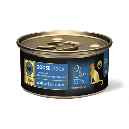CLAN De File консервы супер-премиум класса для кошек Гусь, 100 гр