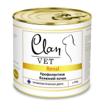 Купить Clan Vet Renal консервы премиум класса для кошек профилактика болезней почек, 240 гр Clan в Калиниграде с доставкой (фото)