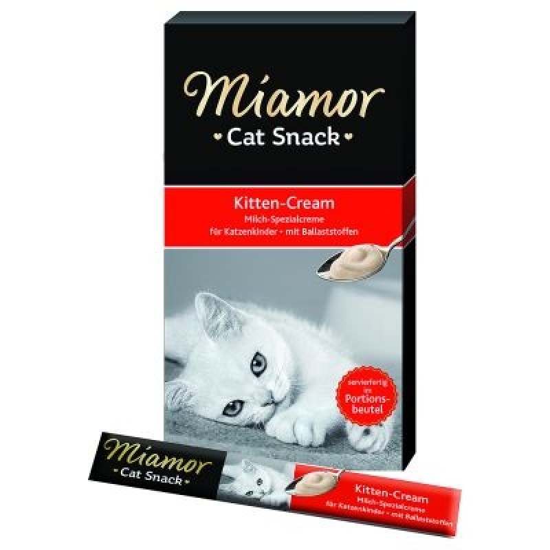 Лакомство Miamor для котят с молоком и подорожником для пищеварения, 6x15 гр