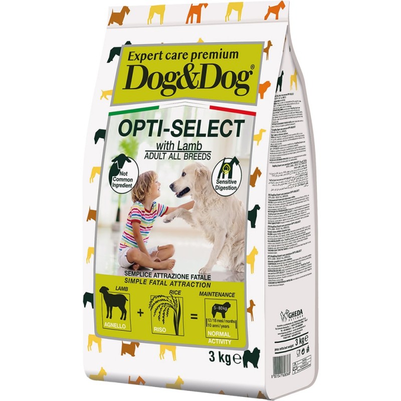 Купить Dog&Dog Expert Premium Opti-Select сухой корм для взрослых собак с ягненком, 3 кг Dog&Dog в Калиниграде с доставкой (фото)