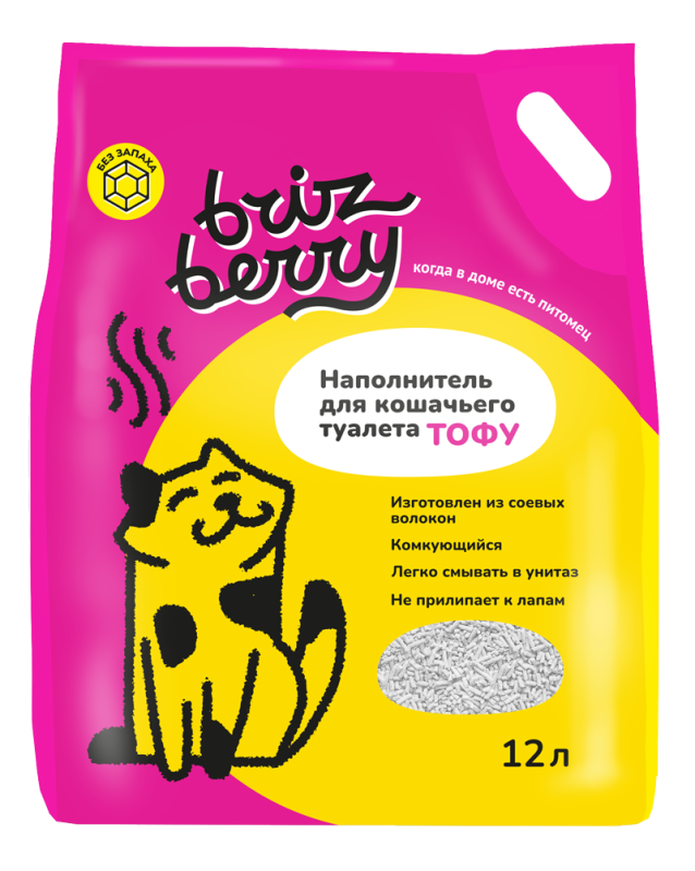 🥇1135 р. – Наполнитель Brizberry для кошачьего туалета, Тофу ...