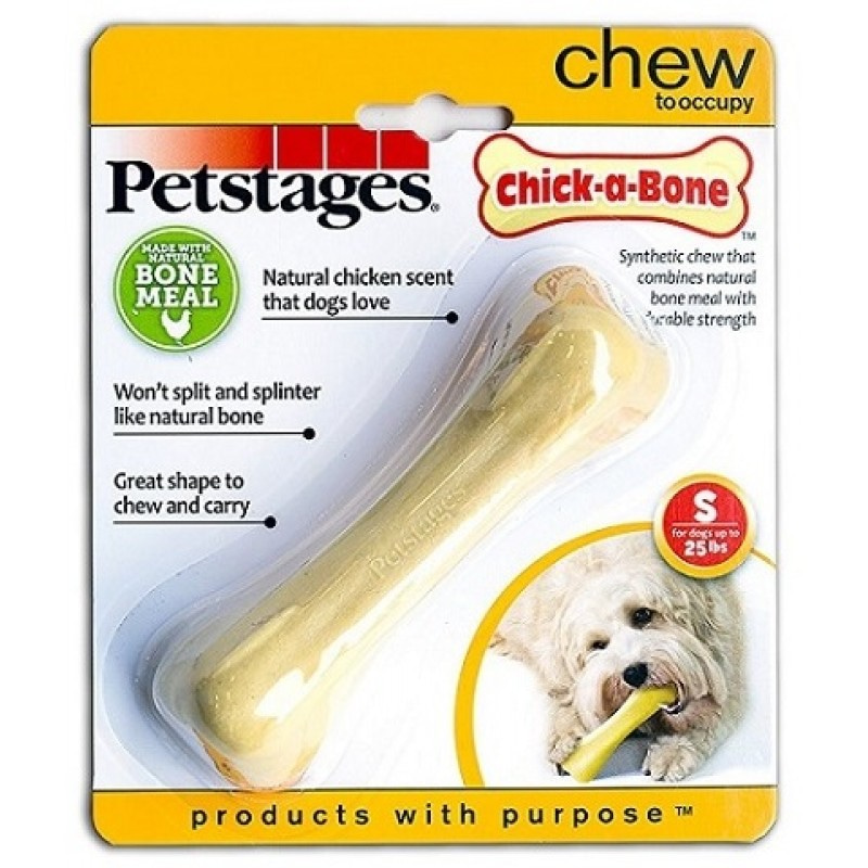 Купить Petstages игрушка для собак Chick-A-Bone косточка с ароматом курицы 11 см малая Petstages в Калиниграде с доставкой (фото)