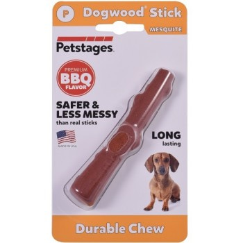 Petstages игрушка для собак Mesquite Dogwood с ароматом барбекю 10 см очень маленькая