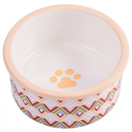 КерамикАрт миска керамическая для собак 600 мл с орнаментом