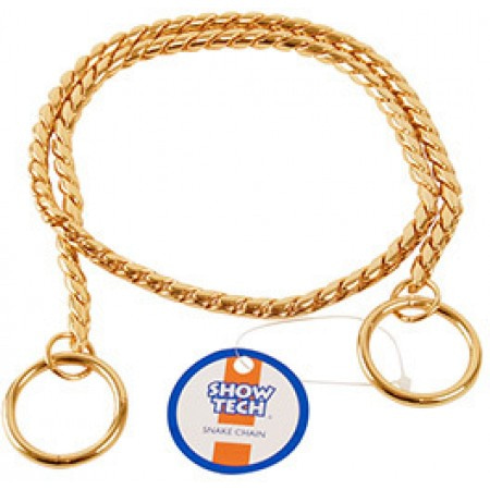 SHOW TECH металлическая шоу цепочка-кобра 75 см х 7 мм золотая