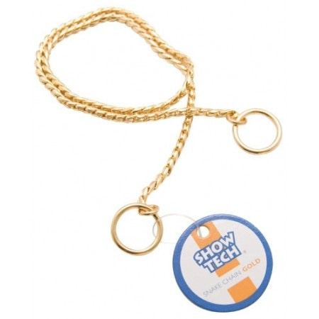 SHOW TECH металлическая шоу цепочка-кобра 60 см х 4 мм золотая