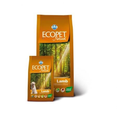 Farmina Ecopet Natural, для собак любых пород, ягненок, 12 кг