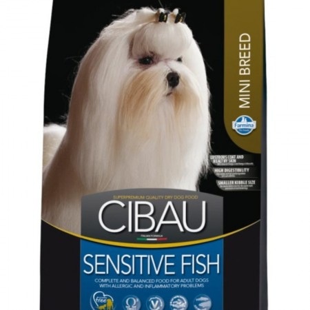 Farmina Cibau для взрослых собак малых пород, при пищевой аллергии, с рыбой 800 гр