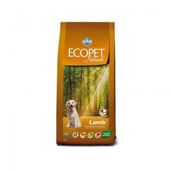 Farmina Ecopet Natural, для собак крупных пород, ягненок, 12 кг