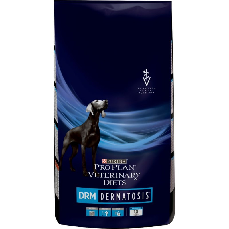 Сухой корм Purina Pro Plan Veterinary Diets DRM для собак всех пород при дерматозах, пакет, 3 кг
