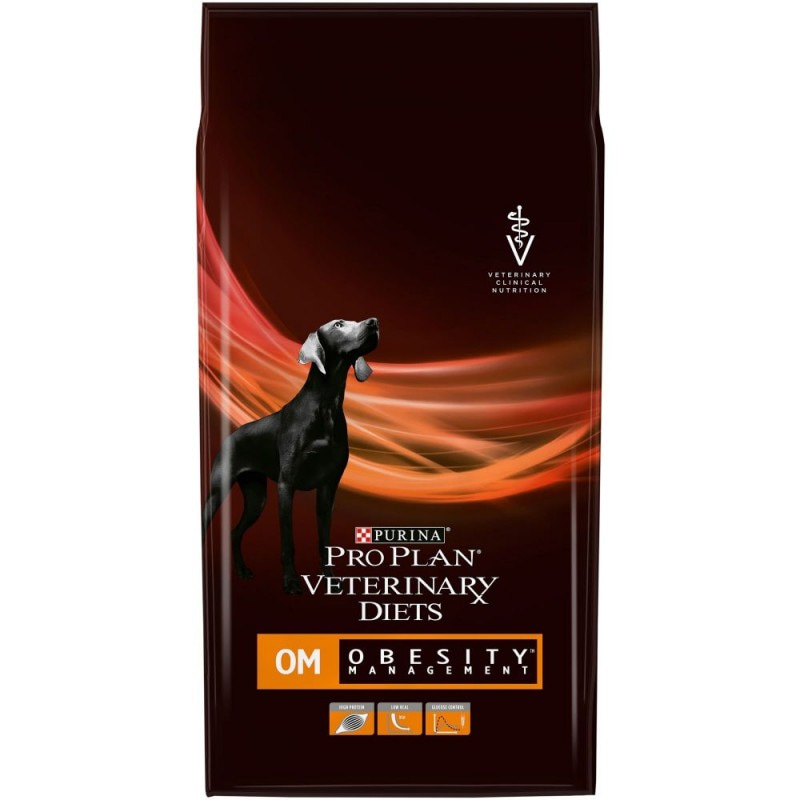 Сухой корм Purina Pro Plan Veterinary diets OM для собак при ожирении, пакет, 3 кг