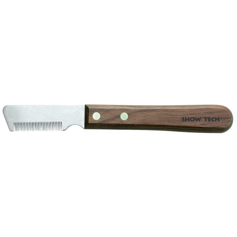 Купить SHOW TECH тримминговочный нож 3300 с деревянной ручкой для мягкой шерсти SHOW TECH в Калиниграде с доставкой (фото)