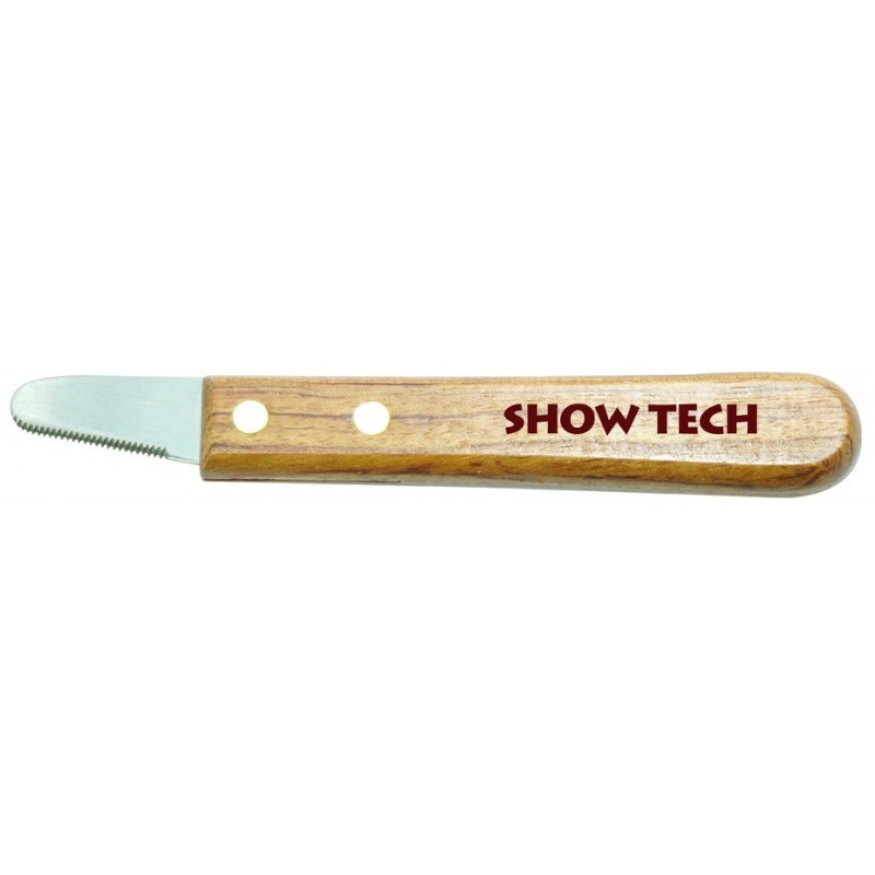 Купить SHOW TECH тримминговочный нож 3200 с деревянной ручкой для очень мягкой шерсти SHOW TECH в Калиниграде с доставкой (фото)