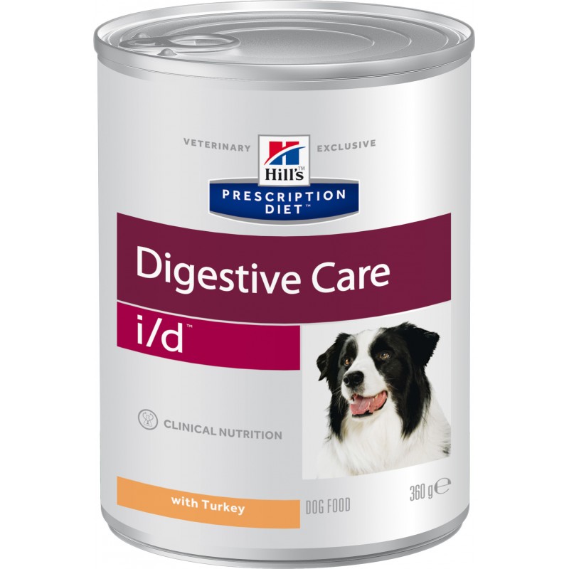 Корм для собак HILLS Prescription Diet i/d Digestive Care для ЖКТ с индейкой консервированный 360г