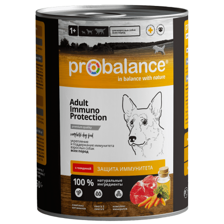 Консервы для собак Probalance "Immuno", 850г