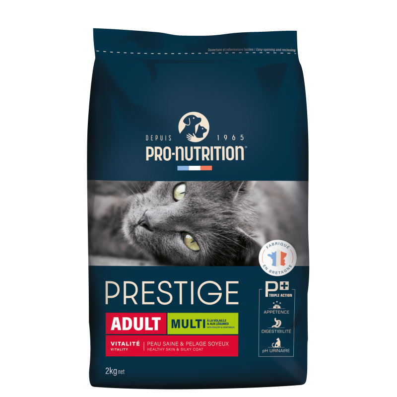 Купить Сухой корм для привередливых кошек Pro-Nutrition Flatazor Prestige Cat ADULT MULTI WITH POULTRY & VEGETABLES, 2 кг Flatazor в Калиниграде с доставкой (фото)