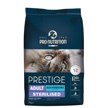 Сухой корм для взрослых стерилизованых кошек Pro-Nutrition Flatazor Prestige Cat ADULT STERILIZED WITH FISH, рыба, 2 кг