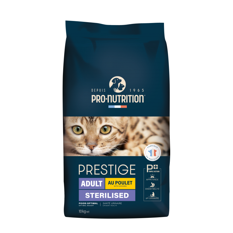 Купить Сухой корм для стерилизованных кошек Pro-Nutrition Flatazor Prestige Cat ADULT STERILIZED WITH CHICKEN, 10 кг Flatazor в Калиниграде с доставкой (фото)