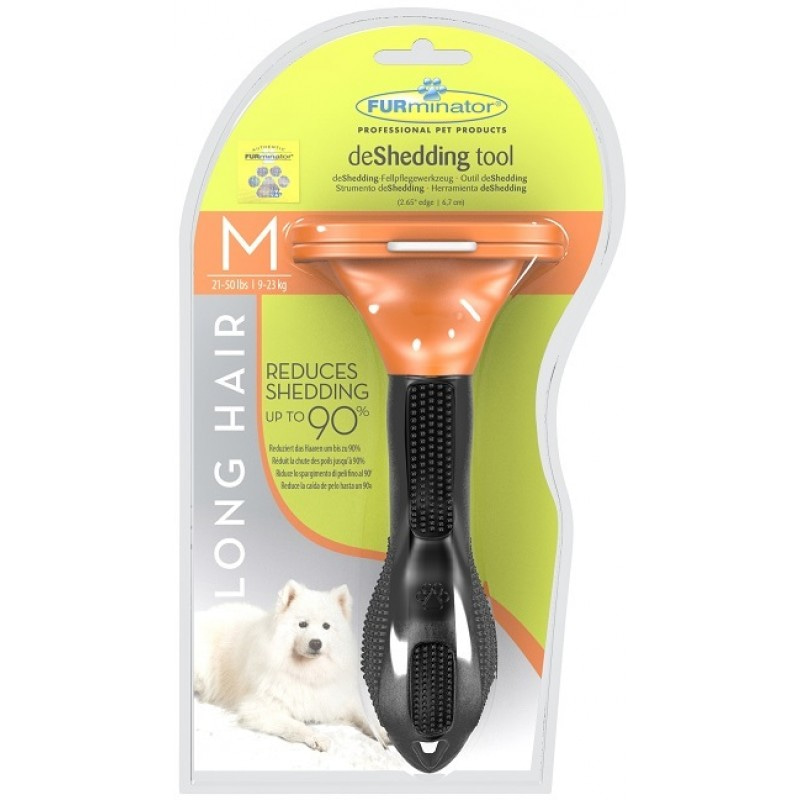 Купить FURminator для собак средних длинношерстных пород Long Hair Medium Dog 7 см FURminator в Калиниграде с доставкой (фото)