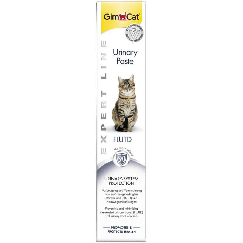 Gimcat Expert Line Urinary Paste (ДжимКэт Уринари Паст) для нормализации работы мочевой системы и поддержания общего состояния здоровья кошек 50 гр