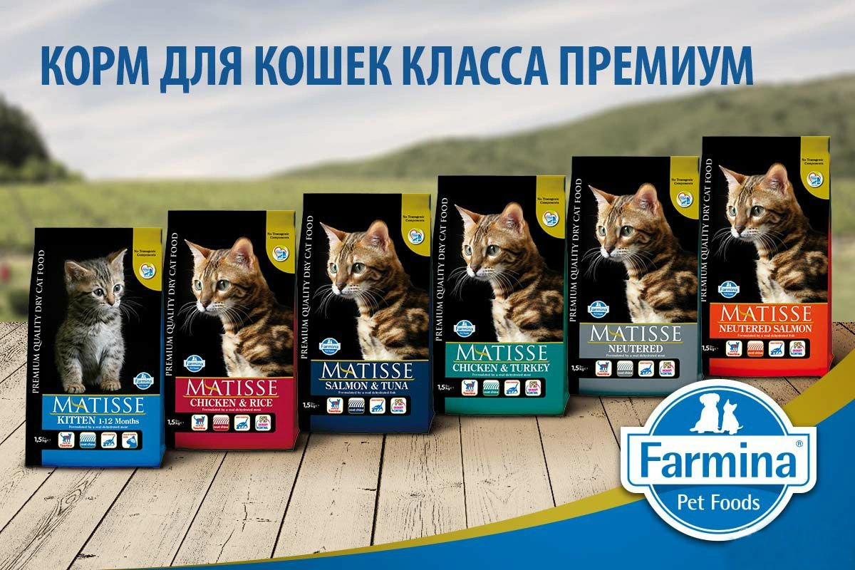 👍 Купить сухой корм для кошки Farmina Matisse в Калининграде 🐈  Интернет-зоомагазин «КАТИКО»