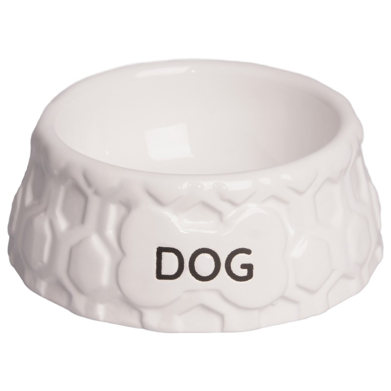 Купить КерамикАрт миска керамическая для собак 200 мл, DOG белая КерамикАрт в Калиниграде с доставкой (фото)