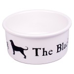 Купить КерамикАрт миска керамическая для собак 600 мл, BLACK DOG белая КерамикАрт в Калиниграде с доставкой (фото 3)