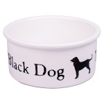 Купить КерамикАрт миска керамическая для собак 600 мл, BLACK DOG белая КерамикАрт в Калиниграде с доставкой (фото 1)