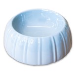 Купить КерамикАрт миска керамическая для животных 300мл, с полосками серая КерамикАрт в Калиниграде с доставкой (фото 1)