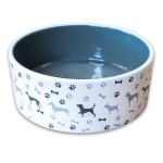 Купить КерамикАрт миска для собак рисунком 800мл, серая КерамикАрт в Калиниграде с доставкой (фото)