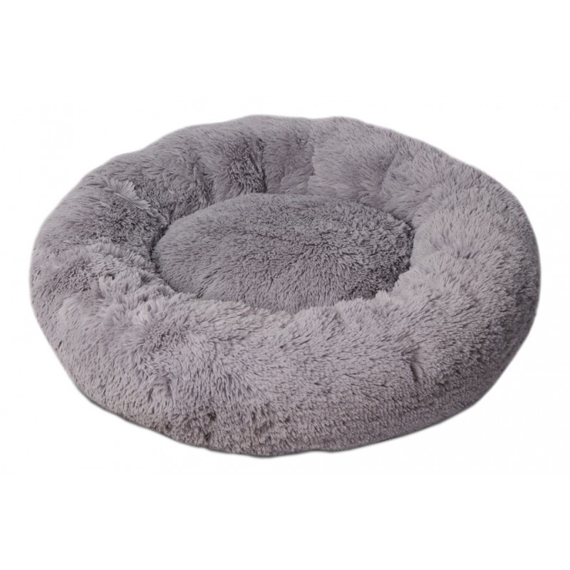 Пончик ( Donut) диаметр 40 см LM-1200-GR-1 серый (несъемный чехол)
