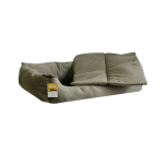 Купить Моськи-Авоськи Лежанка "Бархат" прямоугольная пухлая с подушкой, 78х56х20 см, цвет хаки Моськи-Авоськи в Калиниграде с доставкой (фото 2)