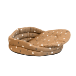 Купить Моськи-Авоськи Лежанка круглая стёганая с подушкой, 67х67х23 см, цвет коричневый Моськи-Авоськи в Калиниграде с доставкой (фото 1)