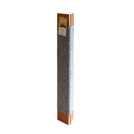 Моськи-Авоськи Когтеточка настенная угловая 50х19,5х0.5 см, цвет серый